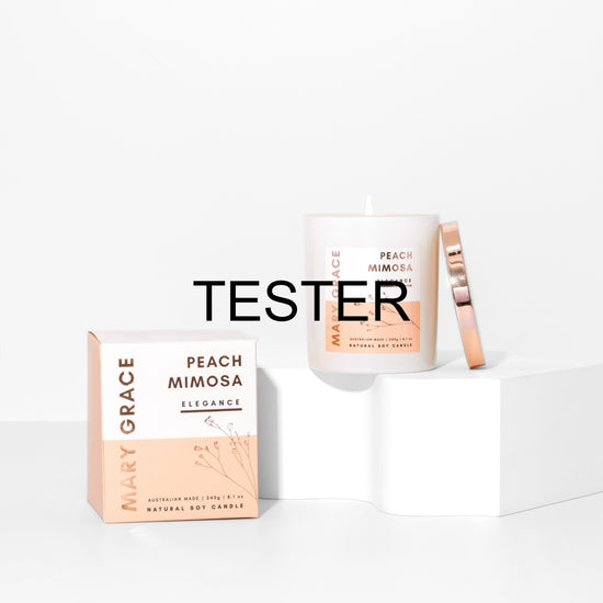 Peach Mimosa Jar Candle TESTER