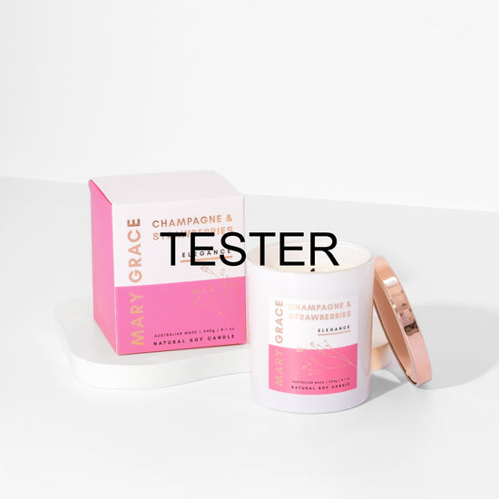 Champagne & Strawberries Jar Candle TESTER