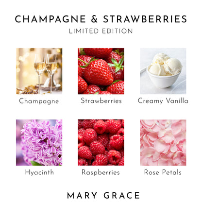 Champagne &amp; Strawberries 500ml Hand &amp; Body Wash (4 Pack)