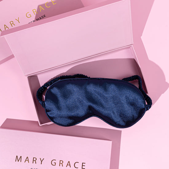 Luxe Satin Sleep Mask - Navy (Pack 4)