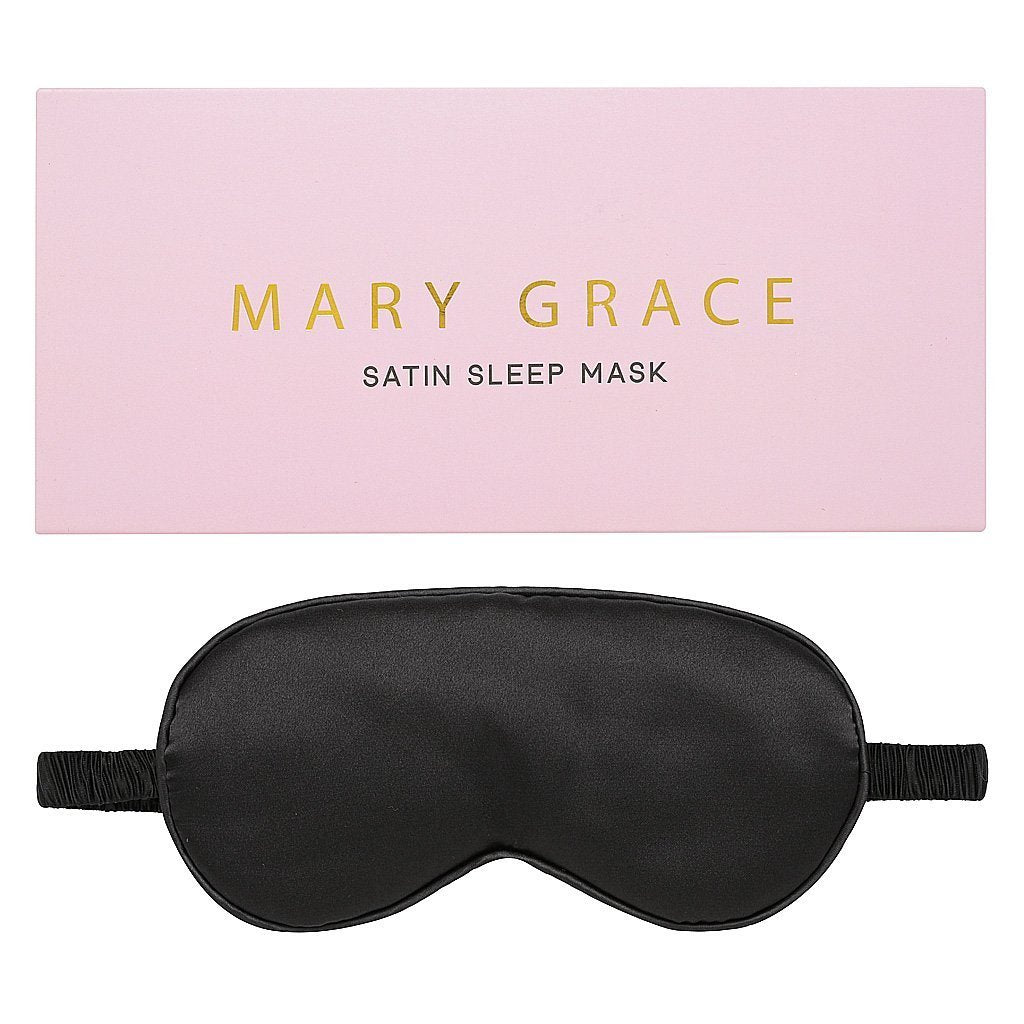 Luxe Satin Sleep Mask - Black (4 Pack)